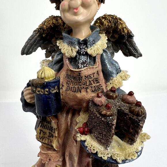 2 Boyds Bears Friends Folkstone Beatrice birthday Auntie Cocoa Angel VTG RARE - Picture 8 of 16